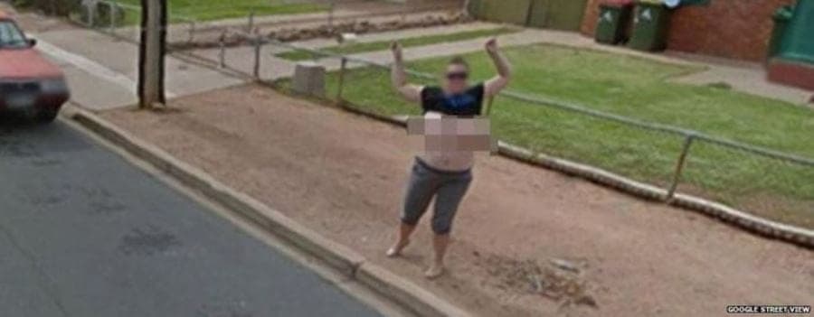 DC⚡️101 on X: have you met Karen Davis and her K size boobs? Google Street  View has! @klingershow   / X